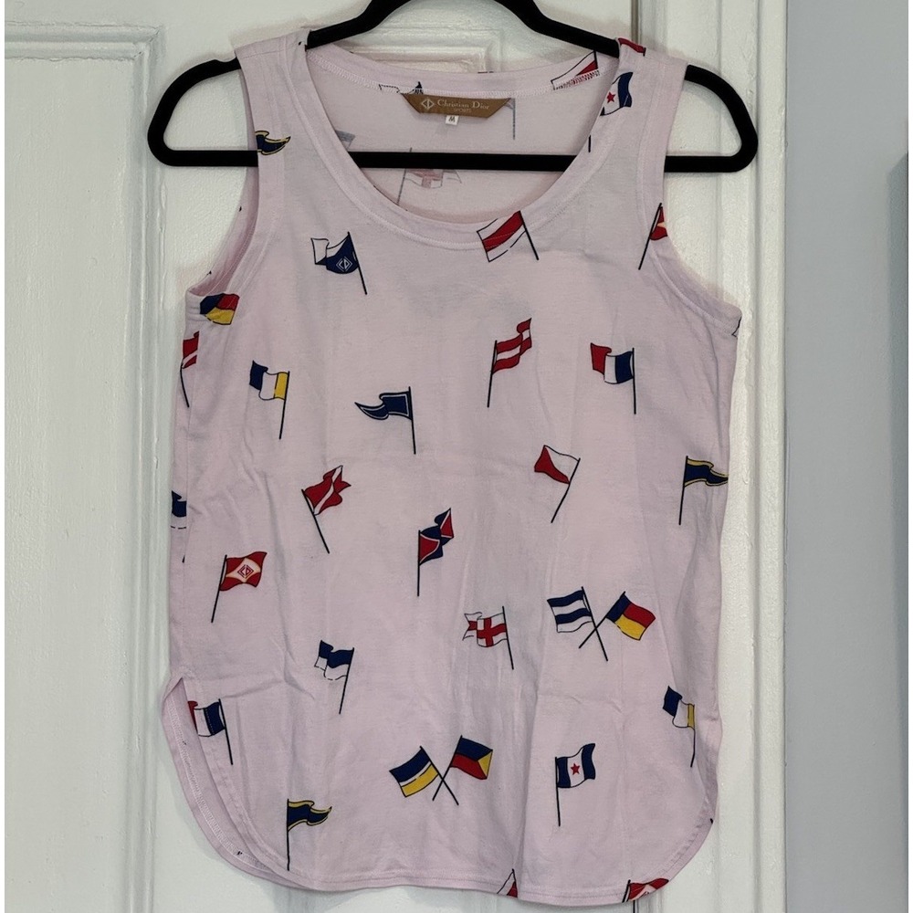 Christian Dior Sports Rare Vintage Y2K Tennis/Golf Style Tank Top Medium - Picture 2 of 10